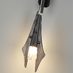 Бра черного цвета с плафоном из рельефного стекла Glass Pod варинант исполнения - 9 | Loft Concept в Краснодаре