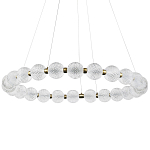 Светодиодная кольцевая люстра с круглыми плафонами Crystal Globule Chandelier варинант исполнения - 3 | Loft Concept в Краснодаре