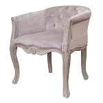Кресло низкое в стиле прованс Розовый Велюр Louis French Armchair  варинант исполнения - 3 | Loft Concept в Краснодаре