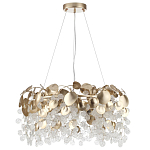 Люстра с декоративными подвесками из прозрачного стекла в форме монеток FAIRYTREE Light варинант исполнения - 6 | Loft Concept в Краснодаре