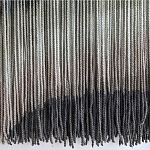 Пейзаж из нитей Макраме Wall decor Black and White Landscape варинант исполнения - 4 | Loft Concept в Краснодаре