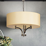 Люстра подвесная с цилиндрическим абажуром кремового цвета Natural Concepts варинант исполнения - 3 | Loft Concept в Краснодаре