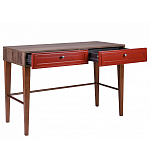 Стол письменный из массива бука с 2-мя ящиками красный Wenge Light варинант исполнения - 3 | Loft Concept в Краснодаре