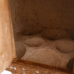 Декоративная винтажная печка из глины с инкрустацией Rarity варинант исполнения - 3 | Loft Concept в Краснодаре