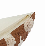 Чехол на подушку с вышивкой в виде геометрических узоров Beige Calista Square варинант исполнения - 3 | Loft Concept в Краснодаре