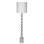 Торшер мраморный с белым абажуром Floor lamp Jewelry варинант исполнения - 1 | Loft Concept в Краснодаре