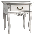 Тумба прикроватная белого цвета из массива бука в стиле прованс White Provence варинант исполнения - 2 | Loft Concept в Краснодаре