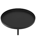 Кофейный столик с круглой чёрной столешницей и мраморным основанием Exquisite Practicality варинант исполнения - 2 | Loft Concept в Краснодаре