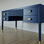 Письменный стол с 4-мя ящиками Elsa Dreams Blue варинант исполнения - 2 | Loft Concept в Краснодаре