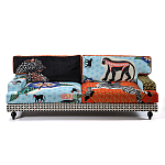 Диван с цветным принтом Qalakabusha Sofa варинант исполнения - 1 | Loft Concept в Краснодаре