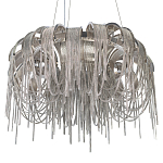 Люстра подвесная круглая с изогнутыми металлическими дугами и ниспадающими цепочками 65 см Atlantis Chain варинант исполнения - 16 | Loft Concept в Краснодаре