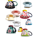 Подвесные светильники в виде чаши с цветочным орнаментом Flower Reversal варинант исполнения - 2 | Loft Concept в Краснодаре