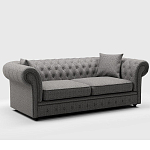 Мебельная ткань Шенилл серый цвет 142 см T4-46 варинант исполнения - 7 | Loft Concept в Краснодаре