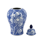 Ваза с крышкой в китайском стиле Гранатовое дерево Blooming Pomegranate варинант исполнения - 4 | Loft Concept в Краснодаре