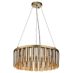 Люстра со стеклянными цилиндрическими плафонами Luminous Cylinders Amber Round варинант исполнения - 2 | Loft Concept в Краснодаре