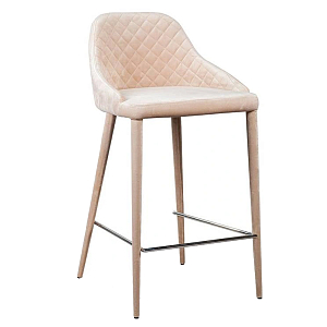 Стул Douglas Rhombus Bar stool Бежевый Велюр