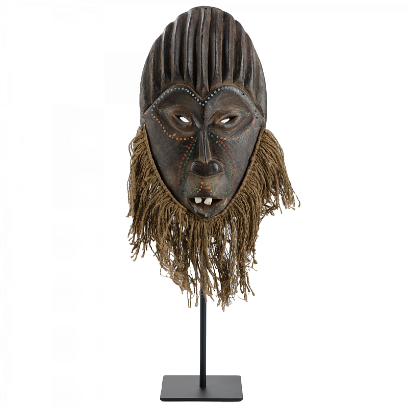 Маска African Mask Jituku Коричневый Черный в Краснодаре | Loft Concept 