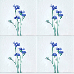 Плитка с узором Васильки варинант исполнения - 1 | Loft Concept в Краснодаре