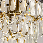 Люстра многоярусная с овальными прозрачными подвесками 36 см Harmonica варинант исполнения - 9 | Loft Concept в Краснодаре