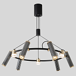 Люстра круглая с 9-ю цилиндрическими плафонами на магнитном креплении Bronze Concert варинант исполнения - 3 | Loft Concept в Краснодаре