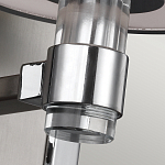 Бра цвета хром с белым цилиндрическим стеклянным плафоном Feiss варинант исполнения - 4 | Loft Concept в Краснодаре