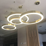 Люстра Light Ring Horizontal Латунь варинант исполнения - 2 | Loft Concept в Краснодаре