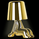 Настольная лампа фигурная цвета золото с гладким абажуром Высота 16 см Sophia варинант исполнения - 3 | Loft Concept в Краснодаре