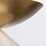 Подвесной светильник латунного цвета с конусовидным белым плафоном Quintiesse варинант исполнения - 12 | Loft Concept в Краснодаре