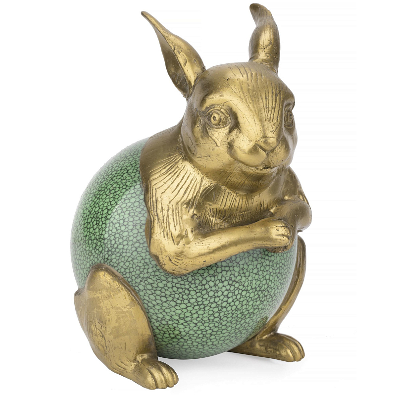 Фигурка A rabbit in a shell Золотой Зеленый Фигурка A rabbit in a shell Золотой Зеленый в Краснодаре | Loft Concept