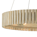 Люстра круглая из толстых деревянных реек Natural Style варинант исполнения - 1 | Loft Concept в Краснодаре