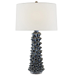 Настольная лампа с корпусом из цветков колокольчика Cascade of Blue Flowers варинант исполнения - 2 | Loft Concept в Краснодаре