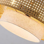 Подвесной светильник с декоративным поясом из плетеного бамбука Biuloggicu варинант исполнения - 6 | Loft Concept в Краснодаре