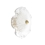 Бра в форме прозрачного стеклянного цветка с рельефной текстурой Textured Glass варинант исполнения - 1 | Loft Concept в Краснодаре