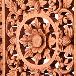 Панно из дерева квадратное Panel With Trees варинант исполнения - 2 | Loft Concept в Краснодаре