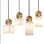 Подвесной светильник светодиодный с квадратным плафоном Stone Helios варинант исполнения - 3 | Loft Concept в Краснодаре