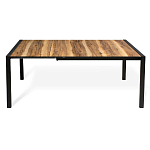 Стол обеденный раздвижной с прямоугольной столешницей на четырех черных ножках Blair варинант исполнения - 3 | Loft Concept в Краснодаре