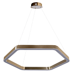 Люстра подвесная светодиодная в форме шестиугольника Диаметр 80 см Hexagon Horizontal варинант исполнения - 1 | Loft Concept в Краснодаре