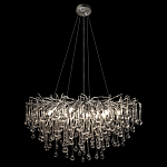 Люстра подвесная с прозрачными стеклянными подвесками в форме капель Диаметр 80 см Droplet Chandelier варинант исполнения - 3 | Loft Concept в Краснодаре