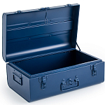 Металлический сундук Metal Dark Blue варинант исполнения - 3 | Loft Concept в Краснодаре