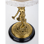 Чаша стеклянная прозрачная на бронзовой подставке с фигуркой девушки Eden Garden варинант исполнения - 4 | Loft Concept в Краснодаре