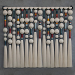 Панно на стену из хлопковых нитей Multi Morse Wall Hanging  варинант исполнения - 2 | Loft Concept в Краснодаре