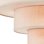 Люстра круглая трехъярусная с тканевыми абажурами Light Soft Glow варинант исполнения - 2 | Loft Concept в Краснодаре