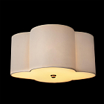 Потолочный светильник с белым волнистым плафоном из ткани Vitorino варинант исполнения - 2 | Loft Concept в Краснодаре