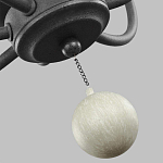 Люстра с 6-ю лампами и кремовыми деревянными бусинами Feiss варинант исполнения - 7 | Loft Concept в Краснодаре