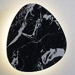 Бра треугольной формы из искусственного мрамора черного цвета Длина 47 см Ginger & Jagger варинант исполнения - 2 | Loft Concept в Краснодаре