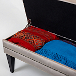 Мягкая банкетка с зоной для хранения Casket Beige варинант исполнения - 4 | Loft Concept в Краснодаре