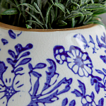 Ваза с синим цветочным узором Blue & White Ornament  варинант исполнения - 1 | Loft Concept в Краснодаре