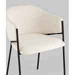 Стул Brace букле белый варинант исполнения - 2 | Loft Concept в Краснодаре