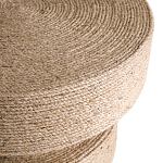 Приставной стол с отделкой из джута Juti D35 см варинант исполнения - 4 | Loft Concept в Краснодаре