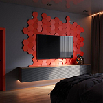 Гипсовая 3D Панель M-47 варинант исполнения - 1 | Loft Concept в Краснодаре